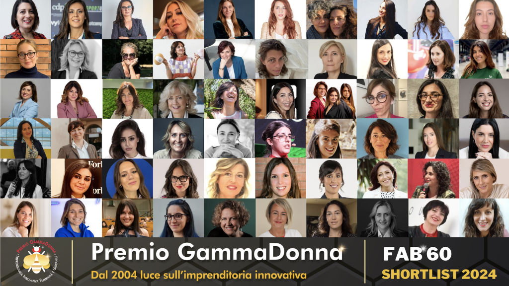 Sono 60 le aziende al femminile inserite dall'associazione GammaDonna nella shortlist delle più interessanti da presentare al Premio GammaDonna in programma alla Nuvola di Torino il 4 novembre 2024