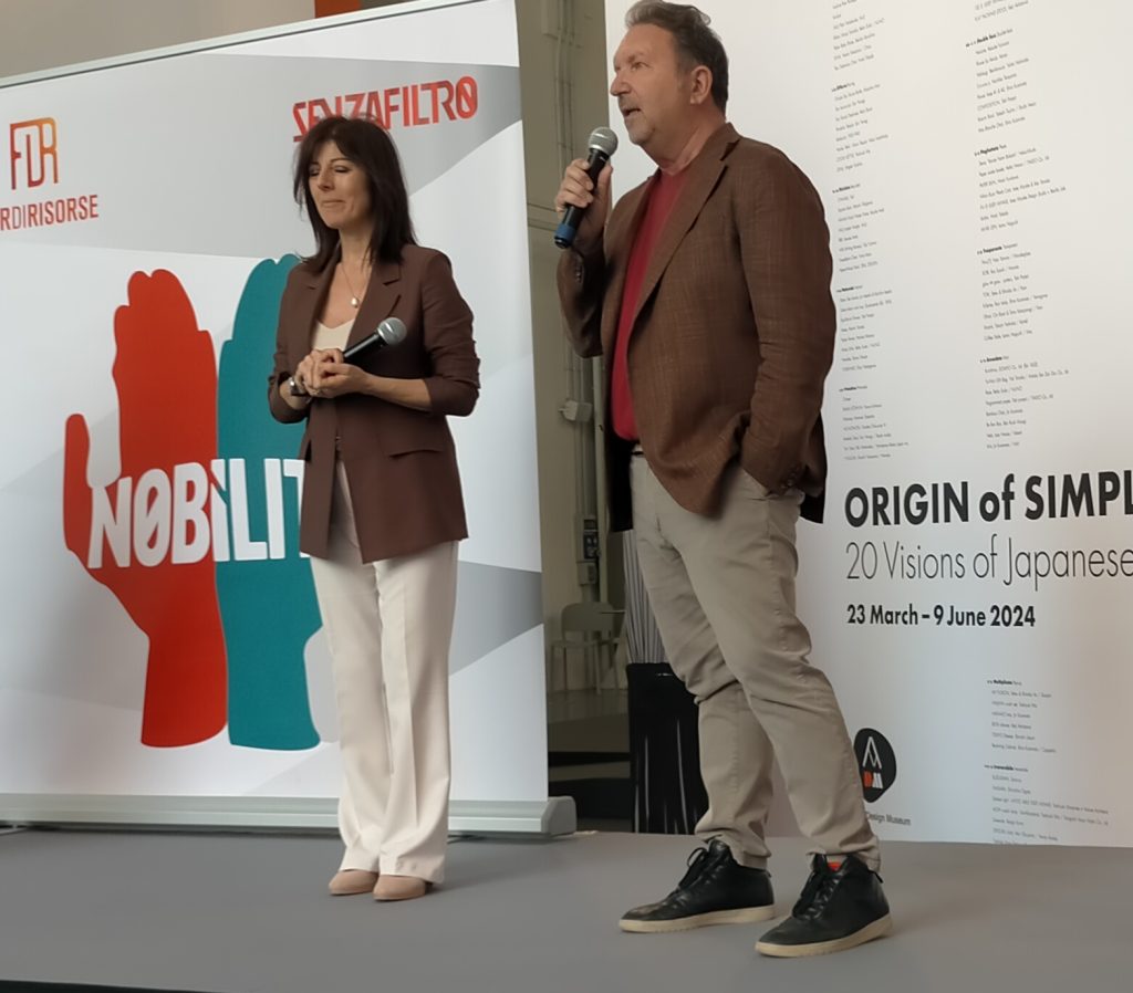 Stefania Zolotti e Osvaldo Danzi durante il Festival della cultura del lavoro di Senza Filtro a Milano il 28 e il 29 maggio 2024